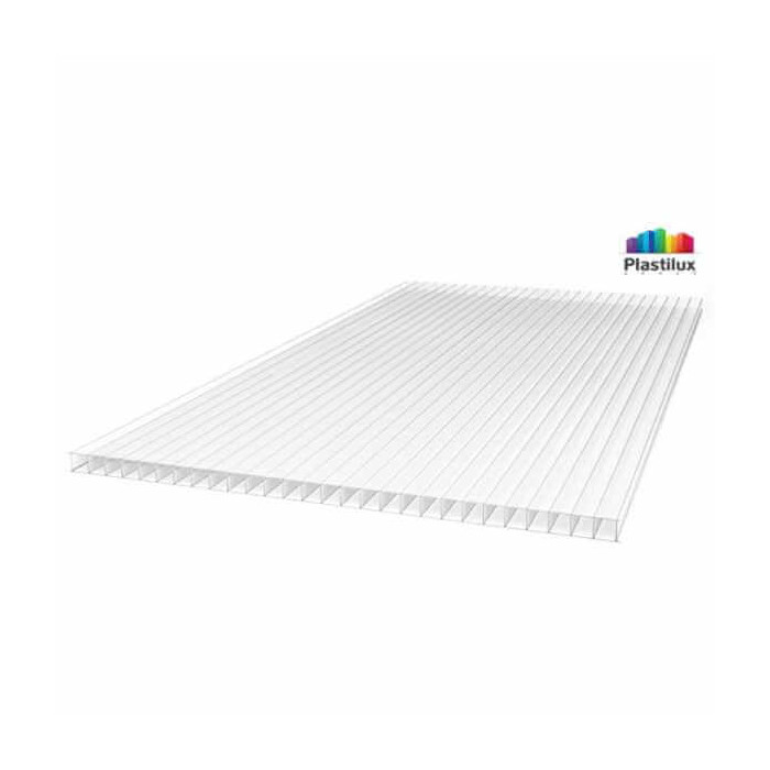 Сотовый поликарбонат 4 мм ROYALPLAST 2-UV ГОСТ прозрачный 2100х12000 мм